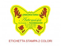Etichette adesive per erboristerie, cosmetica, cosmesi (mm 45X34)  (cod.9M )